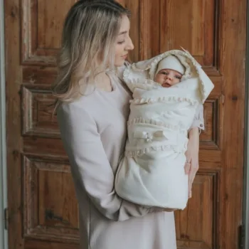 велюровый конверт-плед на выписку из роддома Наследникъ Выжанова 01056-04002-044